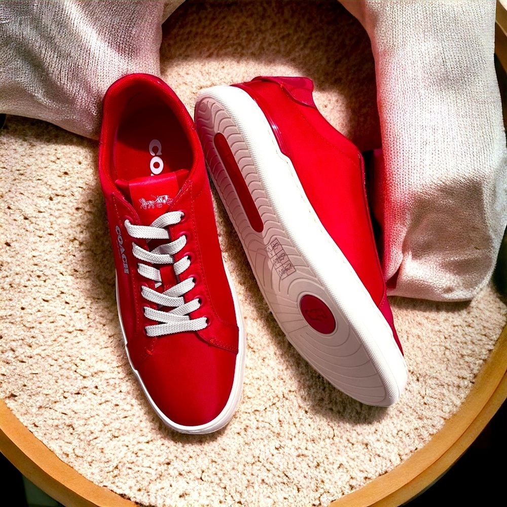 Red  Coach sneakers